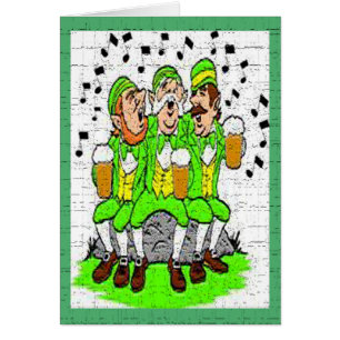 St. Patrick's Day chantant irlandais avec bière, Z