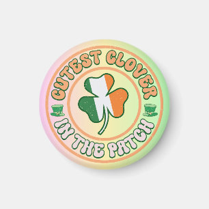 St. Patrick's Day Charm Niedliche Klee im Patch Magnet