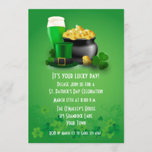 St. Patrick's Day Cheer Einladung