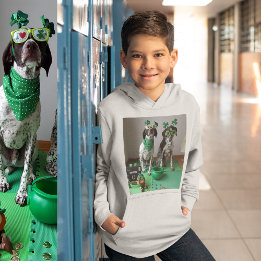 St Patrick's Day Chiens Party Enfants Sweat - shir