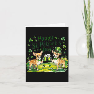 St. Patricks Day Chihuahua-Hund Karte