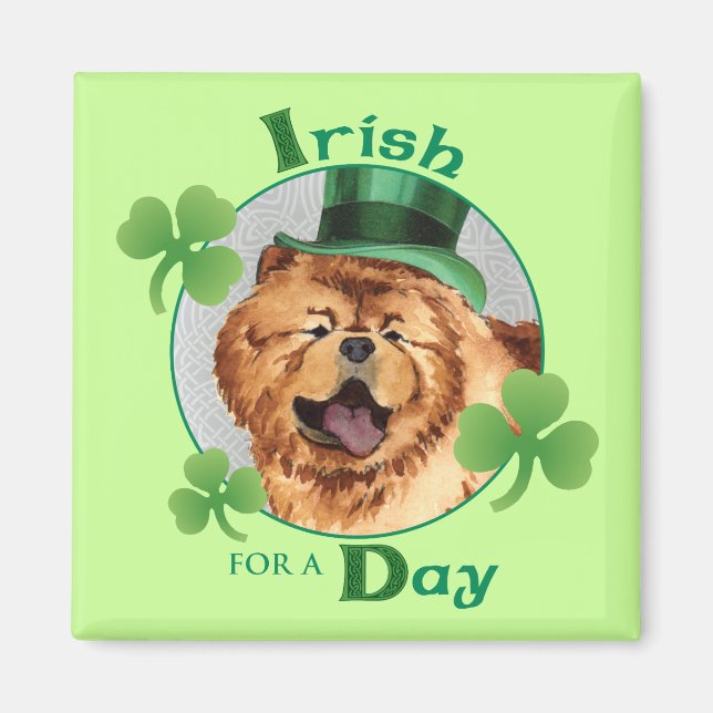 St. Patrick's Day Chow Magnet (Vorne)