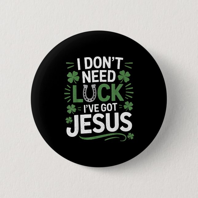 St. Patrick's Day Christlich  Button (Vorderseite)