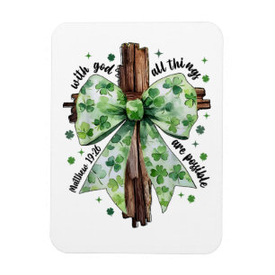 St. Patrick's Day Christlicher Glaube Kleeblatt Sh Magnet