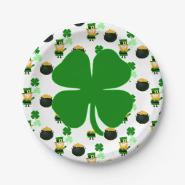 St. Patrick's Day Classic Pattern Holiday Party Pappteller