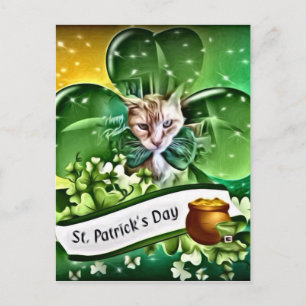 St Patrick's Day Claude Postkarte