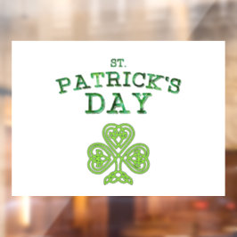St. Patrick's Day Cling Fensteraufkleber
