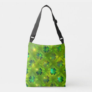 St Patrick's Day Clover 4 Liste der Trendy Collect Tragetaschen Mit Langen Trägern