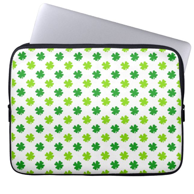 St. Patrick's Day Clover Blätter Pattern-54601 Laptopschutzhülle (Vorderseite)