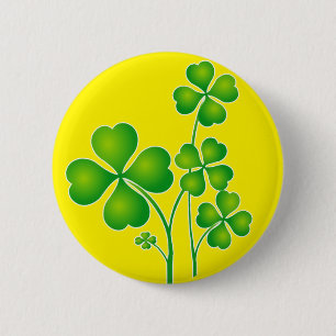 St. Patrick's Day Clover + Ihre Ideen Button