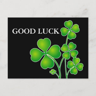 St. Patrick's Day Clover + Ihre Ideen Postkarte