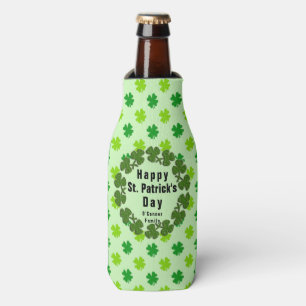 St. Patrick's Day Clover Individuelle Name Persona Flaschenkühler