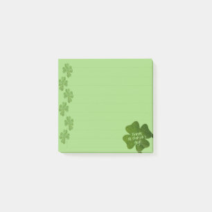 St. Patricks Day Clover Post-it Klebezettel