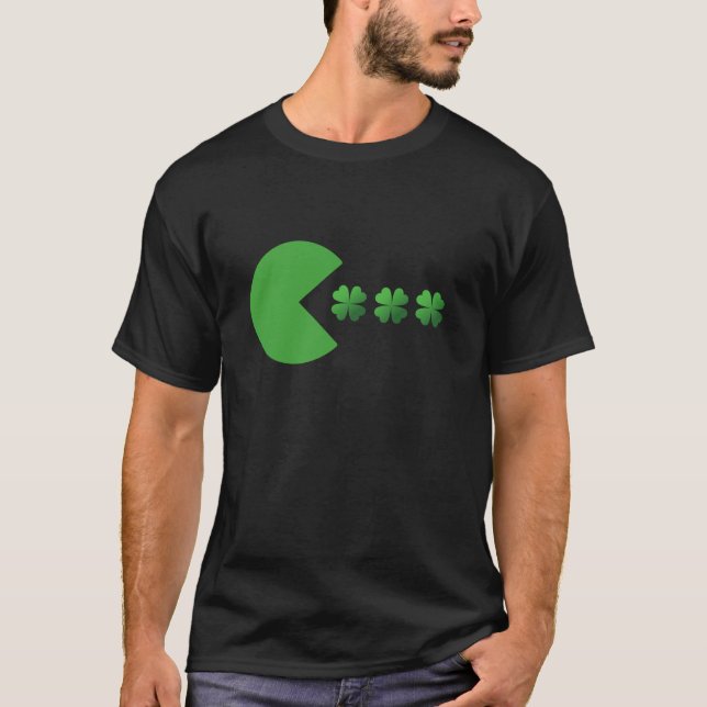 St Patricks Day Clovers Funny Boys Girls T-Shirt (Vorderseite)