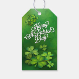 St. Patrick's Day - Clovers/Kleeblatts Geschenkanhänger