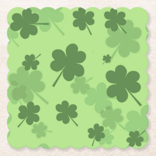 St. Patrick's Day Clovers Paper-Untersetzer Untersetzer