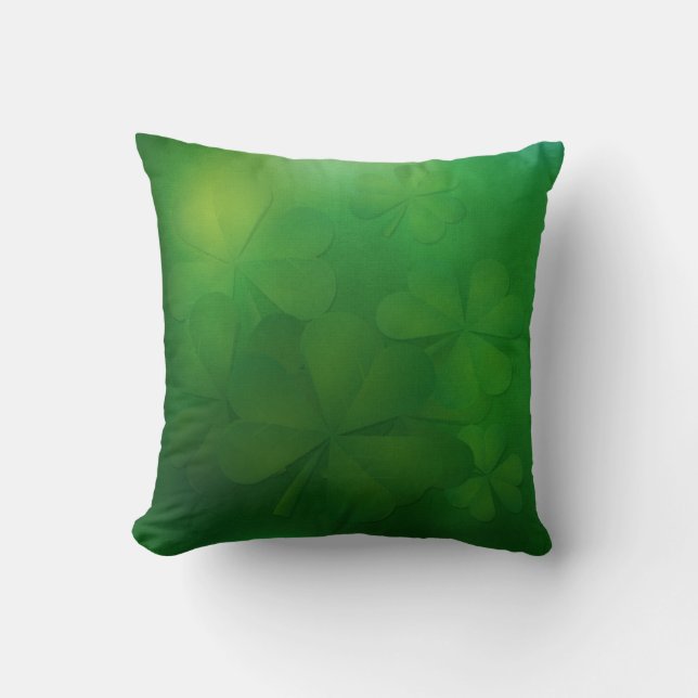 St. Patrick's Day - Clovers Pillow Kissen (Vorderseite)