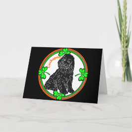 St. Patrick's Day Cockapoo Karte