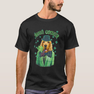 St. Patrick's Day Cocker Dog Kleeblatt Clover T-Shirt