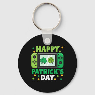 St Patricks Day Controller Video Game Kids Boy Tod Schlüsselanhänger