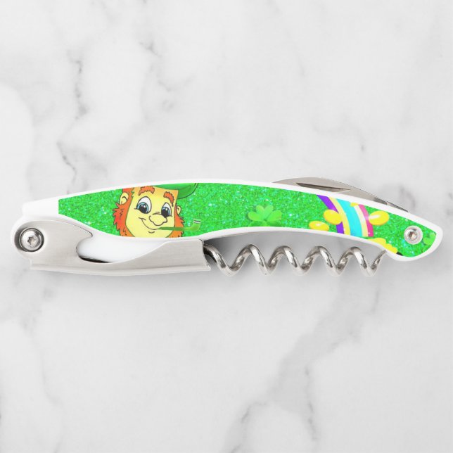 St. Patrick's Day Corkschraube Flasche Opener Kellnermesser (Vorderseite)