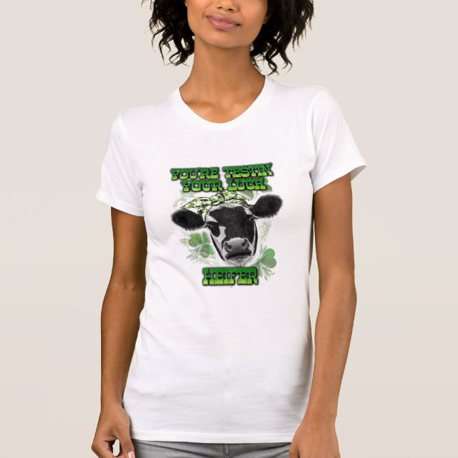 St. Patrick's Day Cow T-Shirt (Vorderseite)
