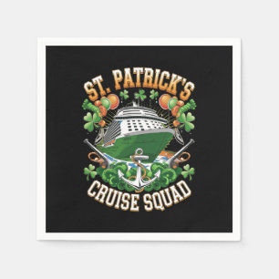 St Patrick's Day Cruise Squad 2025 Family Matching Serviette