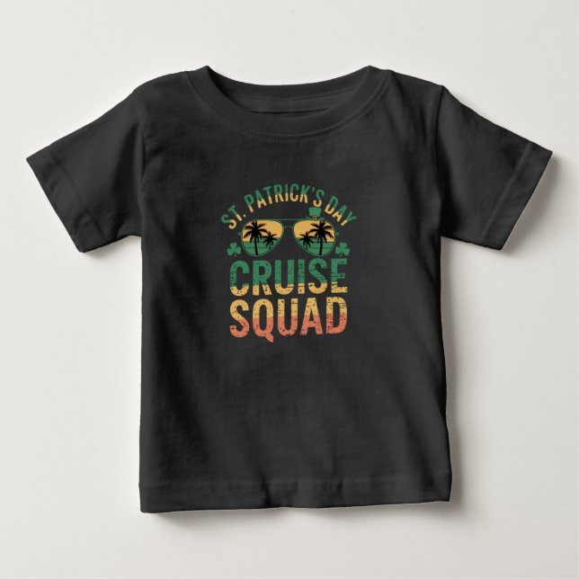St Patrick's Day Cruise Squad Funny Family Matchin Baby T-shirt (Vorderseite)