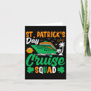 St Patricks Day Cruise Squad Matching Family Trip Karte