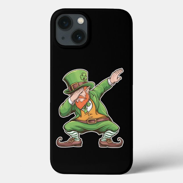 St Patricks Day Dab Dabbing Leprechaun Green Case-Mate iPhone Hülle (Rückseite)