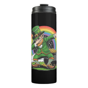 St Patricks Day Dabbing Leprechaun Dab Tanz Thermosbecher