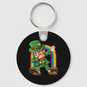 St Patricks Day Dabbing Leprechaun Irish Boys Girl Schlüsselanhänger