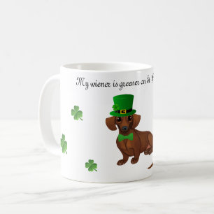 St. Patrick's Day Dachshund Kaffeetasse