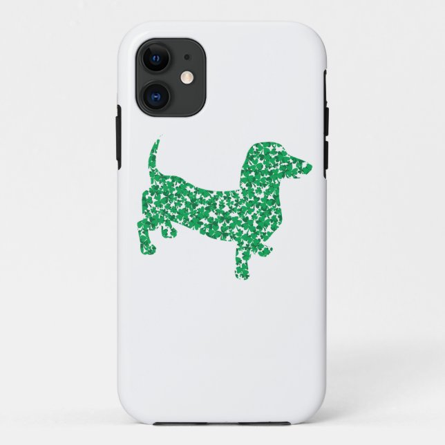 St. Patrick's Day Dackel Case-Mate iPhone Hülle (Rückseite)