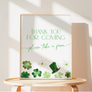 St. Patricks Day Danke fürs Kommen Geschenke Sockelschild