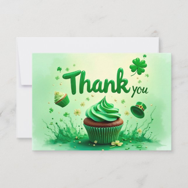 St. Patrick's Day Dankeschön Karte (Vorderseite)