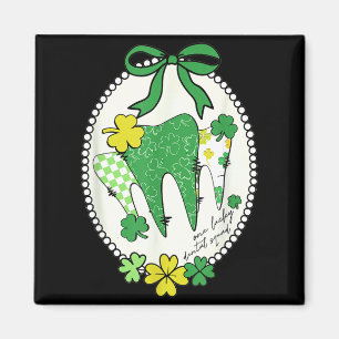 St. Patrick's Day Dental-Team Shamrock Lucky Denta Magnet
