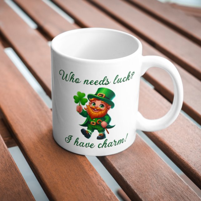 St. Patricks Day, der Glück braucht, ich habe Char Kaffeetasse (Von Creator hochgeladen)