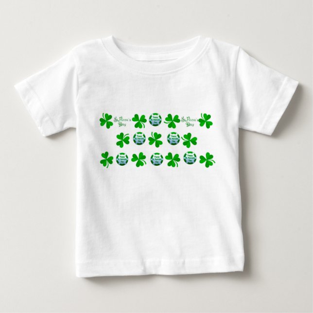 St. Patrick's Day Design Baby-Jersey-T - Shirt-Whi Baby T-shirt (Vorderseite)