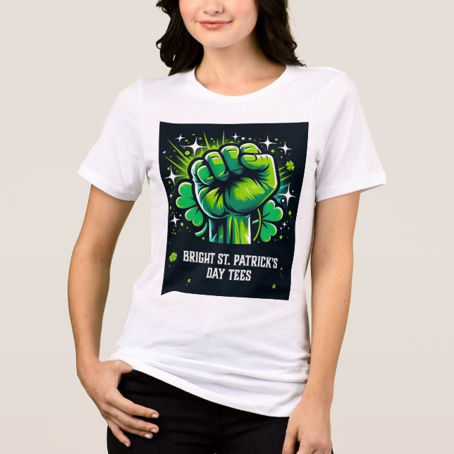 ST PATRICK'S DAY DESIGN Tri-Blend SHIRT (Vorderseite)