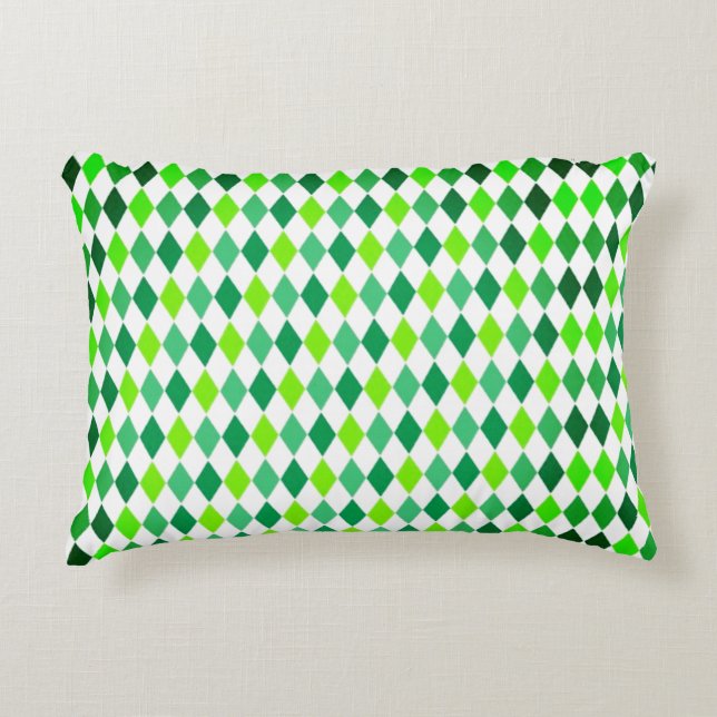 St. Patrick's Day Diamond Shape Pattern-54603 Dekokissen (Vorderseite)
