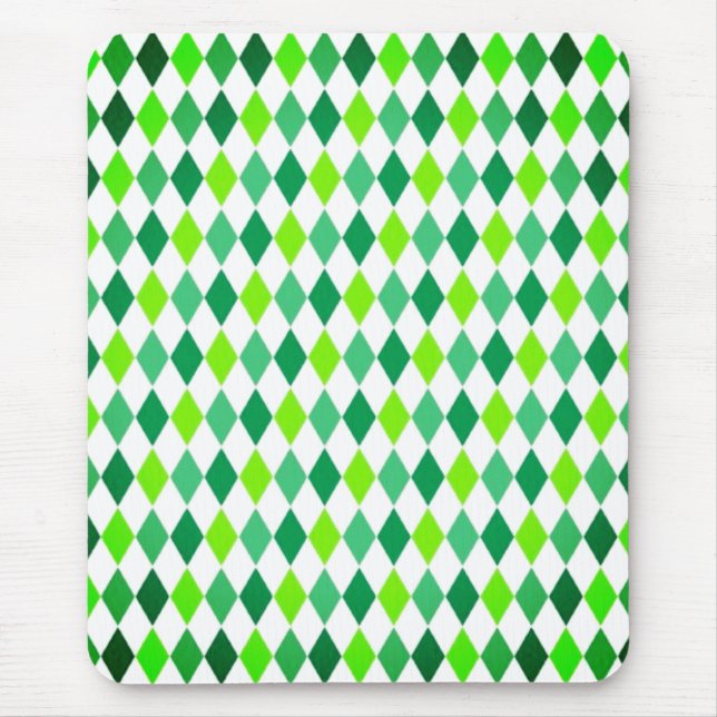 St. Patrick's Day Diamond Shape Pattern-54603 Mousepad (Vorne)