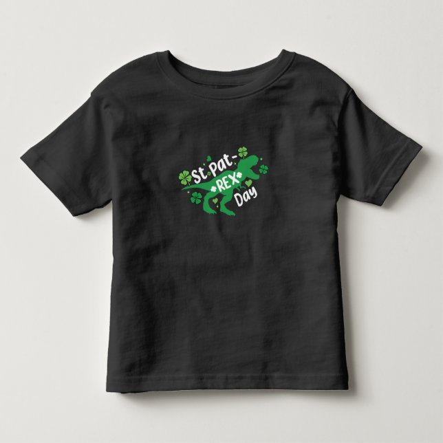 St. Patrick's Day Dinosaurier T-Shirt für Kinder P (Vorderseite)