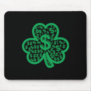 St. Patrick's Day Dollar Schildklecker Mousepad