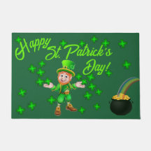 St. Patrick's Day Door Mat