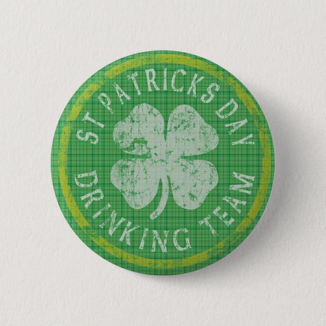 St Patricks Day Drink Team Button (Vorderseite)