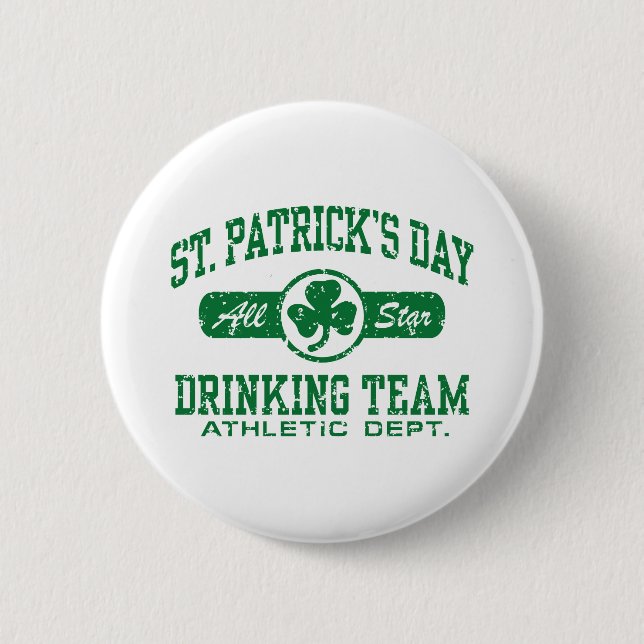 St. Patrick's Day Drinking Team Button (Vorderseite)