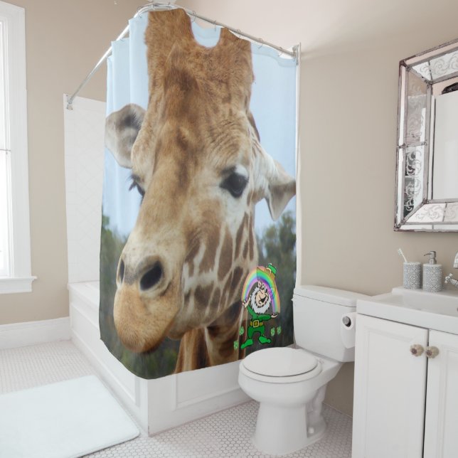 St. Patrick's Day Duschvorhang Giraffe (Beispiel)