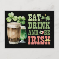 St. Patrick's Day Eat Drink und Sei irisch