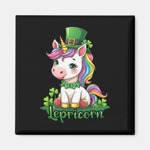 St Patricks Day Einhorn Süßer Heiliger Pattys Mädc Magnet